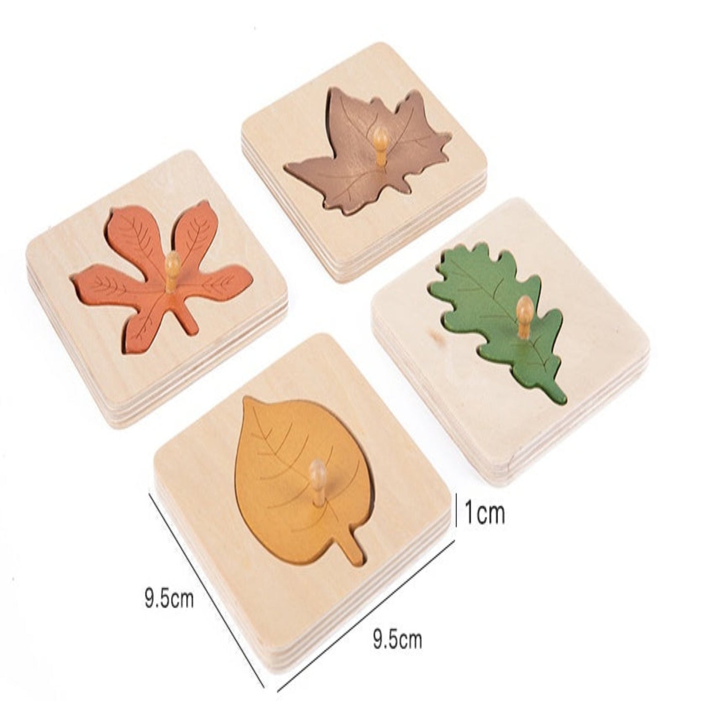 Holzblatt Puzzle Set