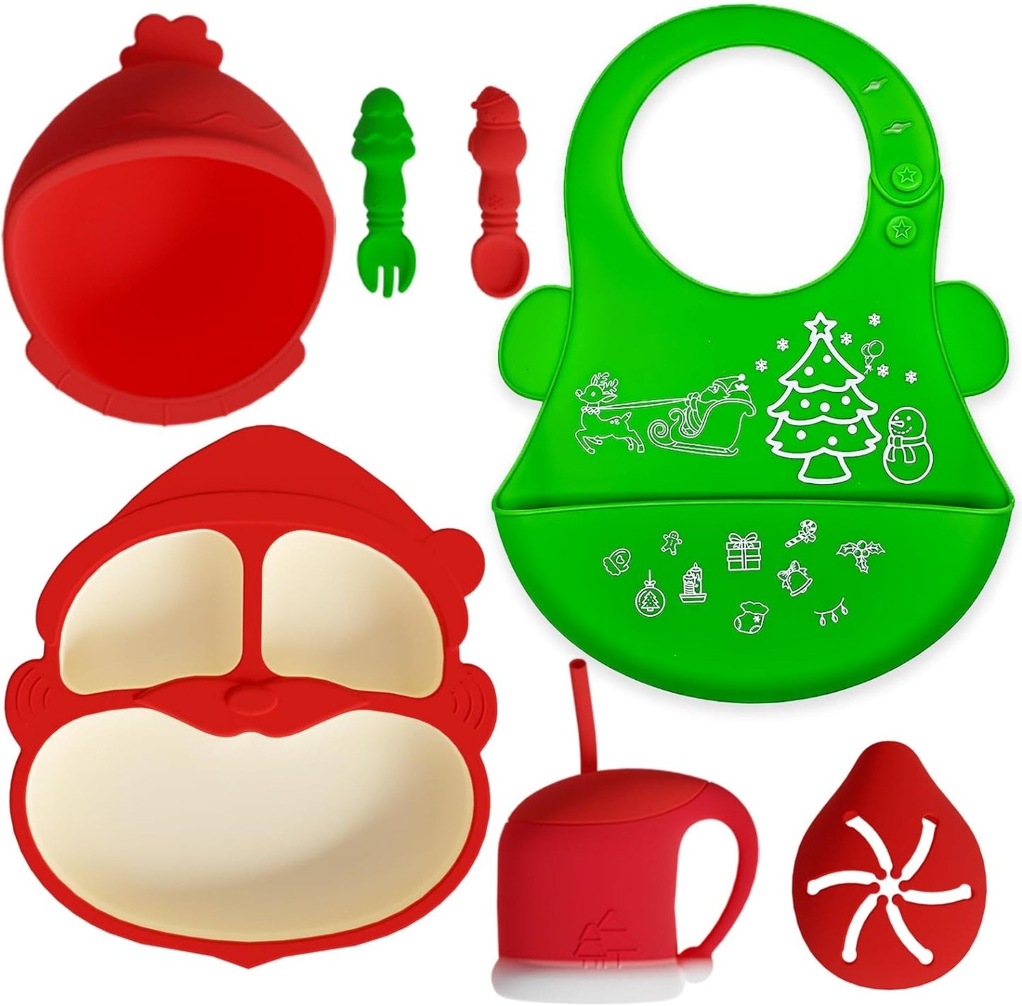 Weihnachts Lätzchen Set