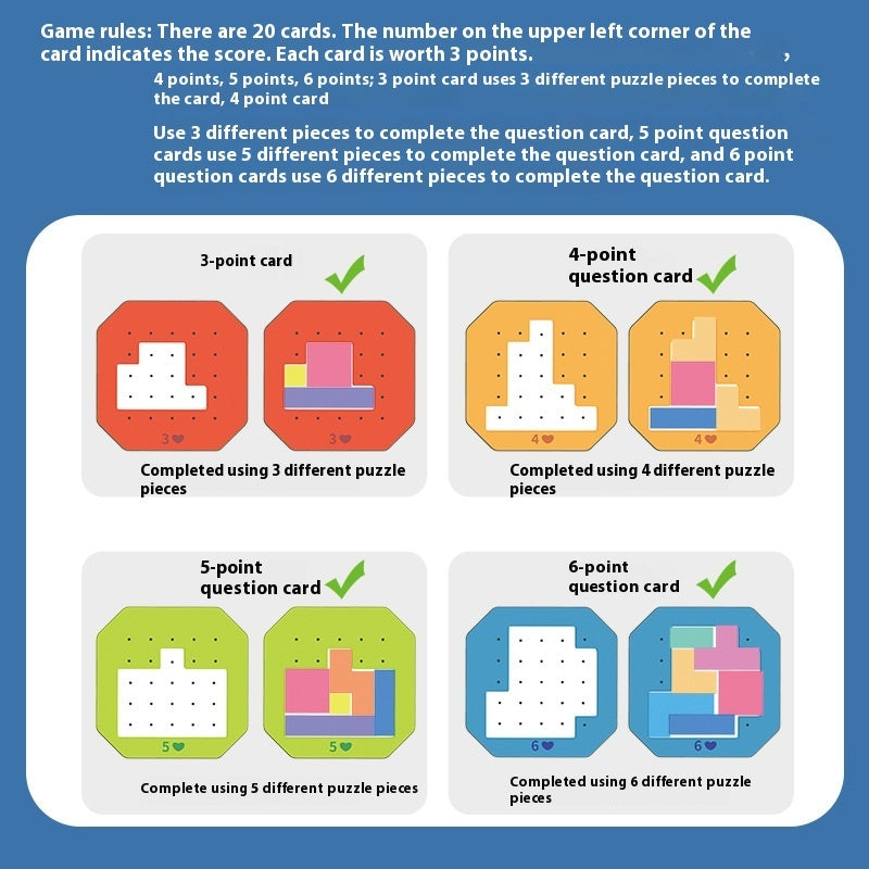 Jouet de puzzle de réflexion de concentration parent-enfant à résolution rapide