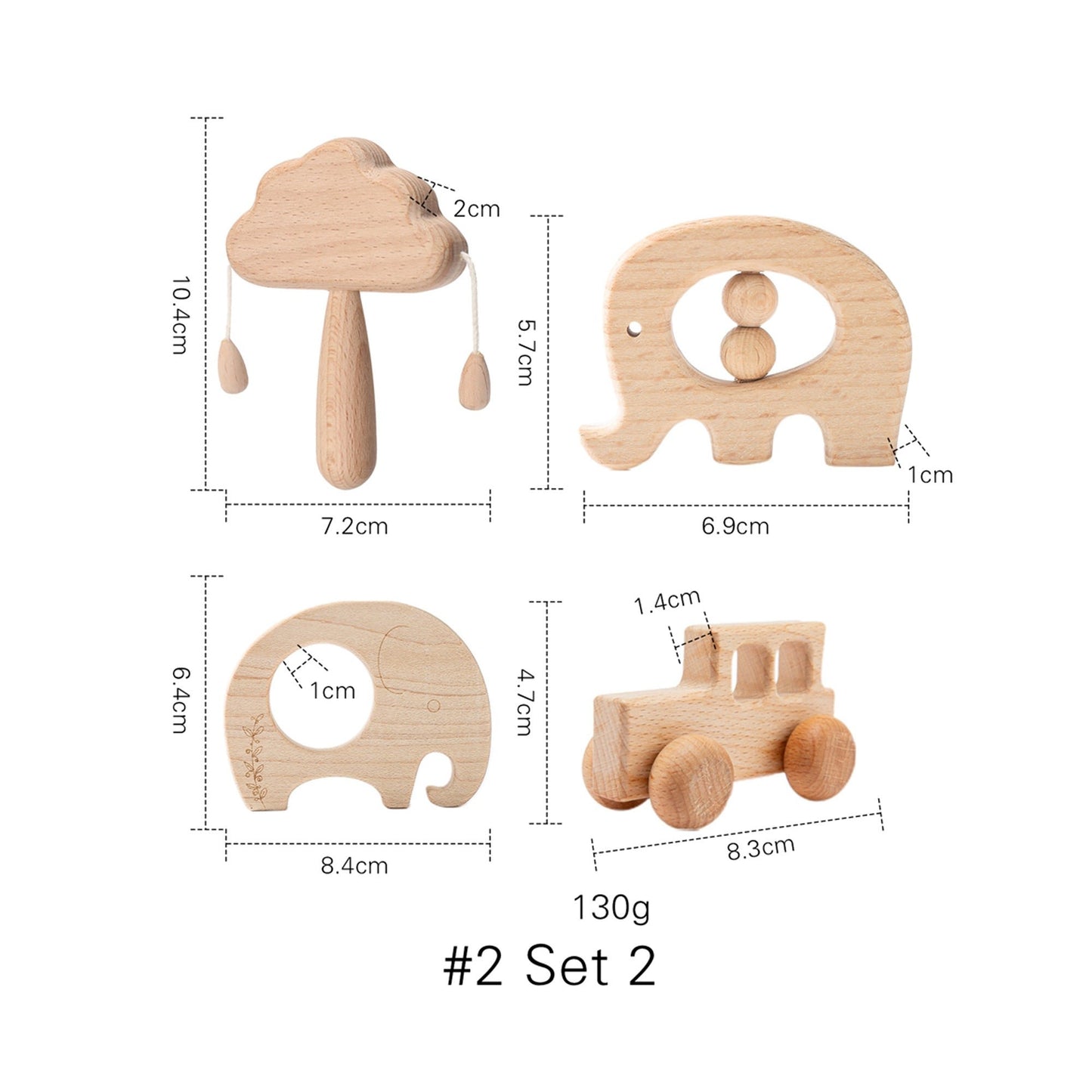 wooden rattle sets