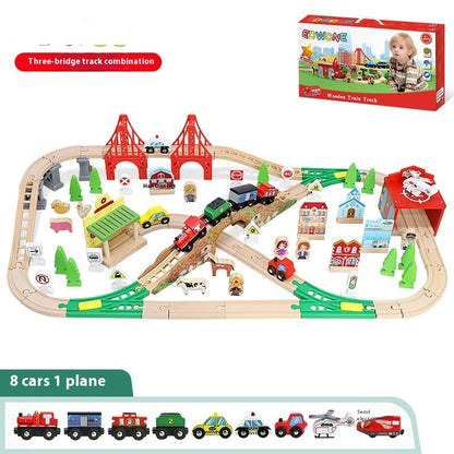 Beech Train Rail Car Children's Toys