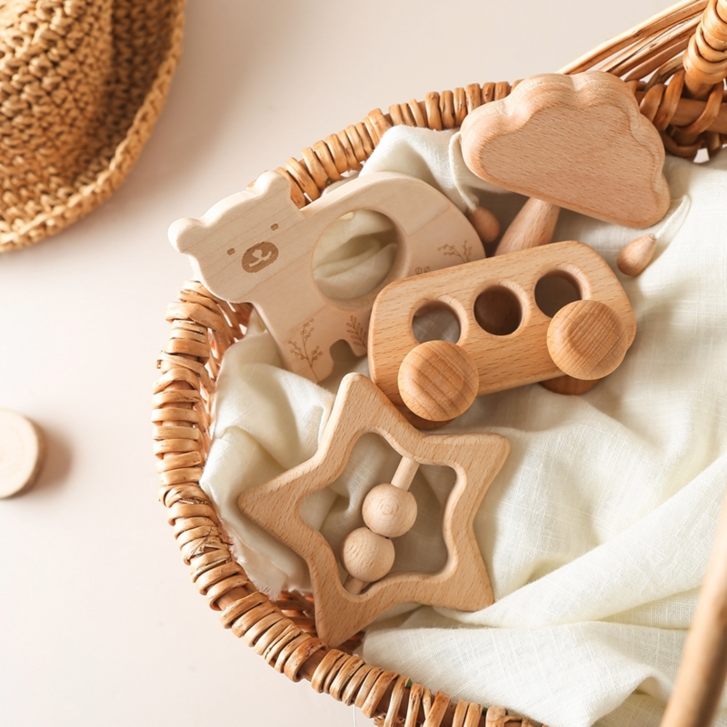 wooden rattle sets