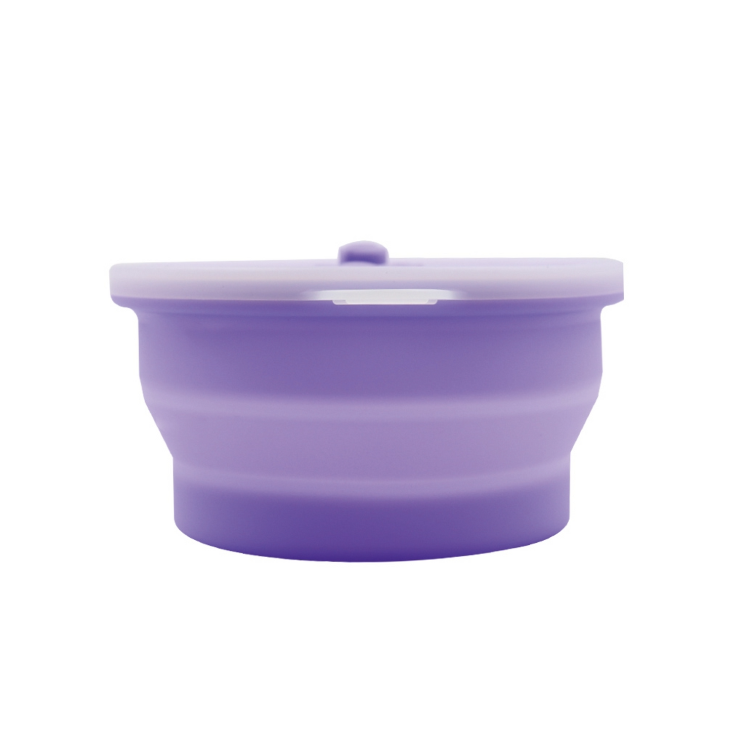 Collapsible round food container