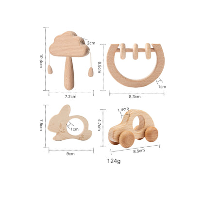 wooden rattle sets